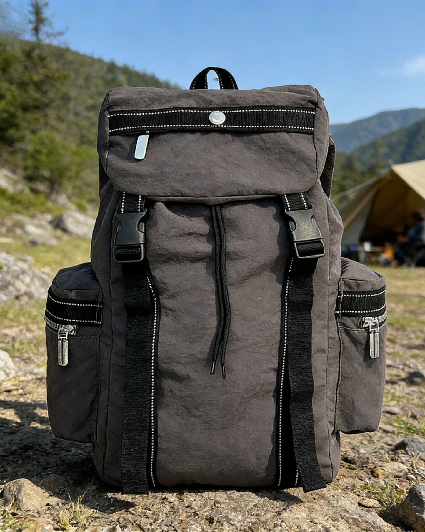 Fashion Color Block Large Capacity Outdoor Hiking Backpack