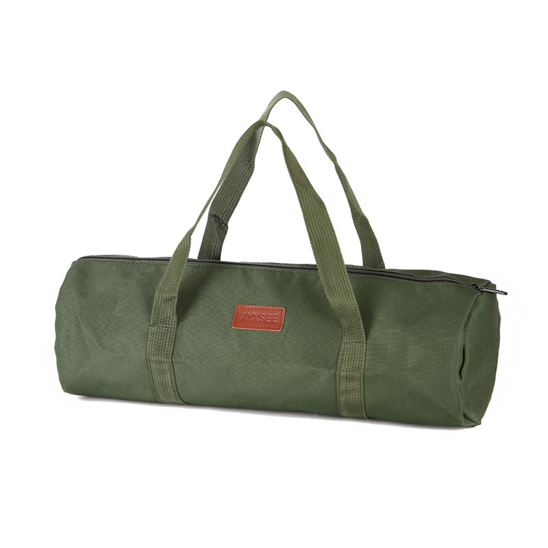 Portable Cylinder Bag for Camping Tent Stakes & Tools