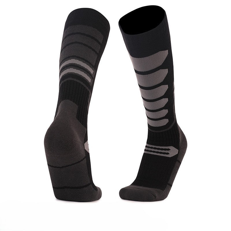 Sporty Color Block Warm Long Ski Socks