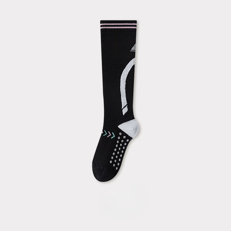 Sports Striped Number Quick Dry Cycling Socks