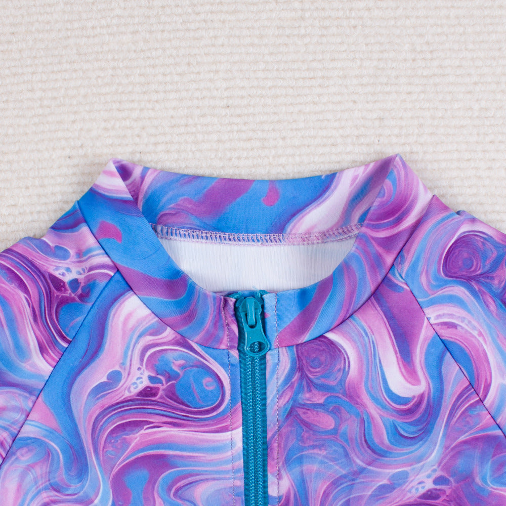 Galaxy Marble long sleeve Surf suit