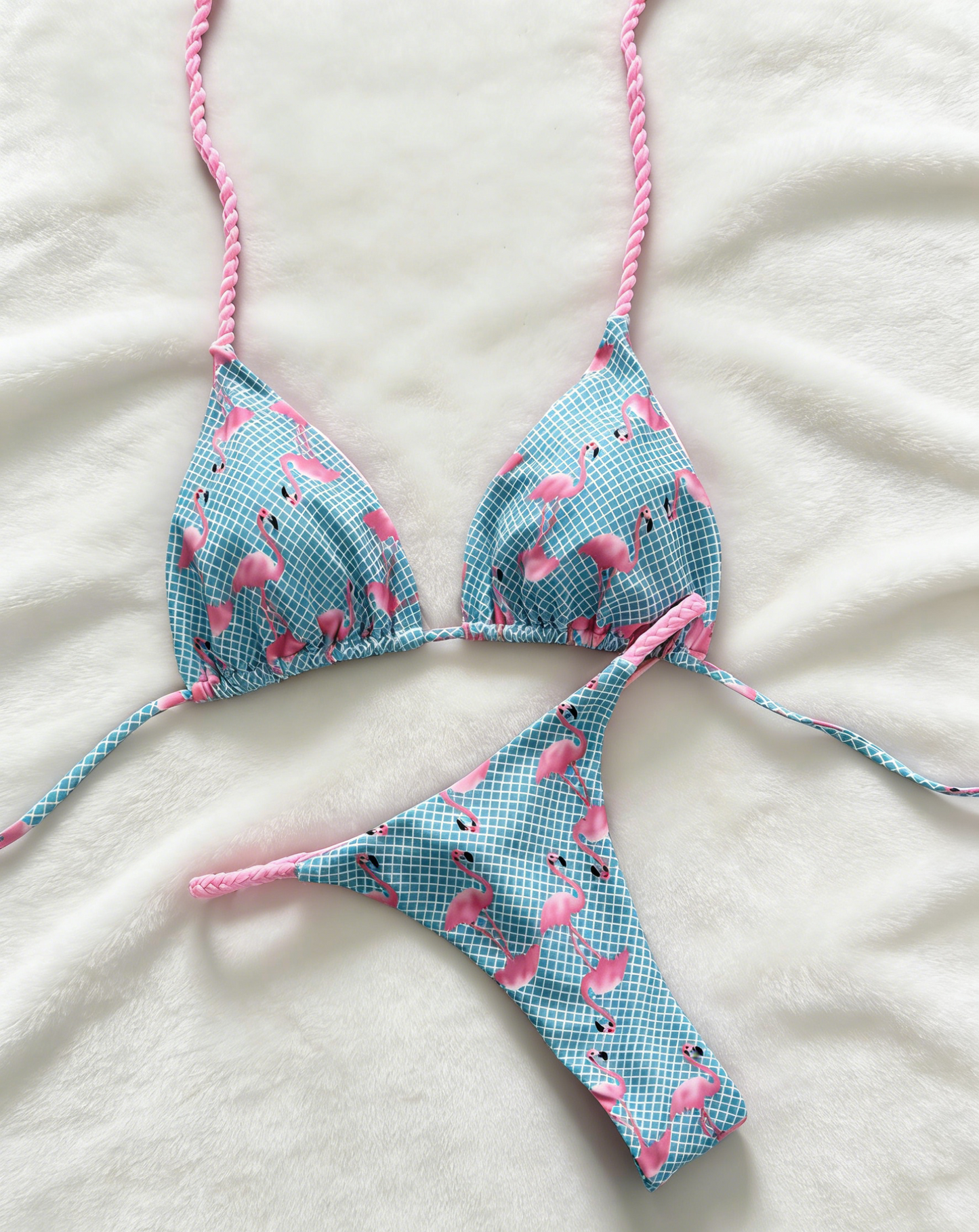 Flamingo Star Vacation Sexy Beach Bikini Swimsuit
