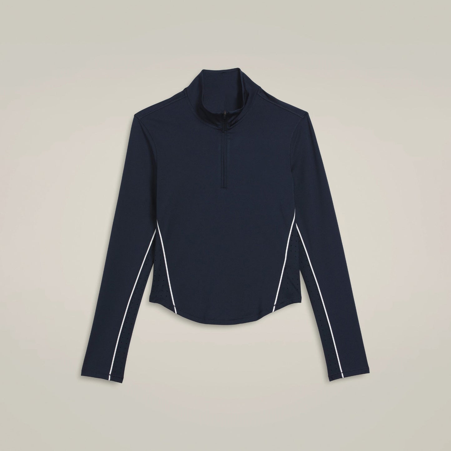Breathable Long-Sleeve Zipper Top for Golf and Tennis