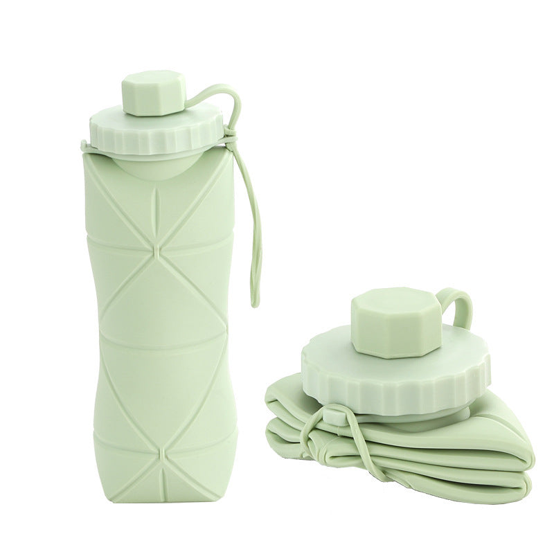 Silicone Foldable Expandable Outdoor Sports Water Bottle