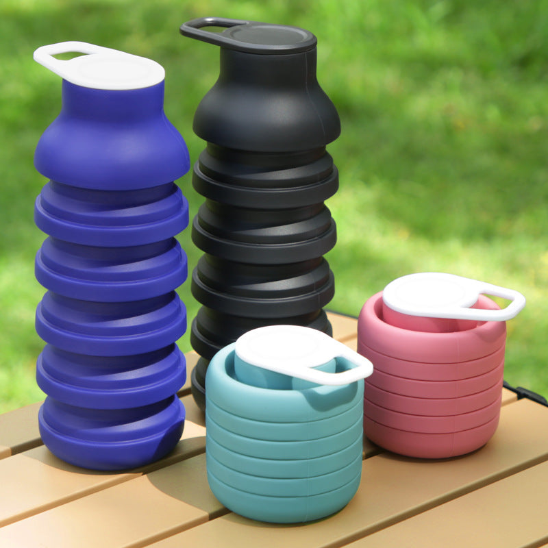 Lightweight Outdoor Travel Silicone Sports Water Bottle
