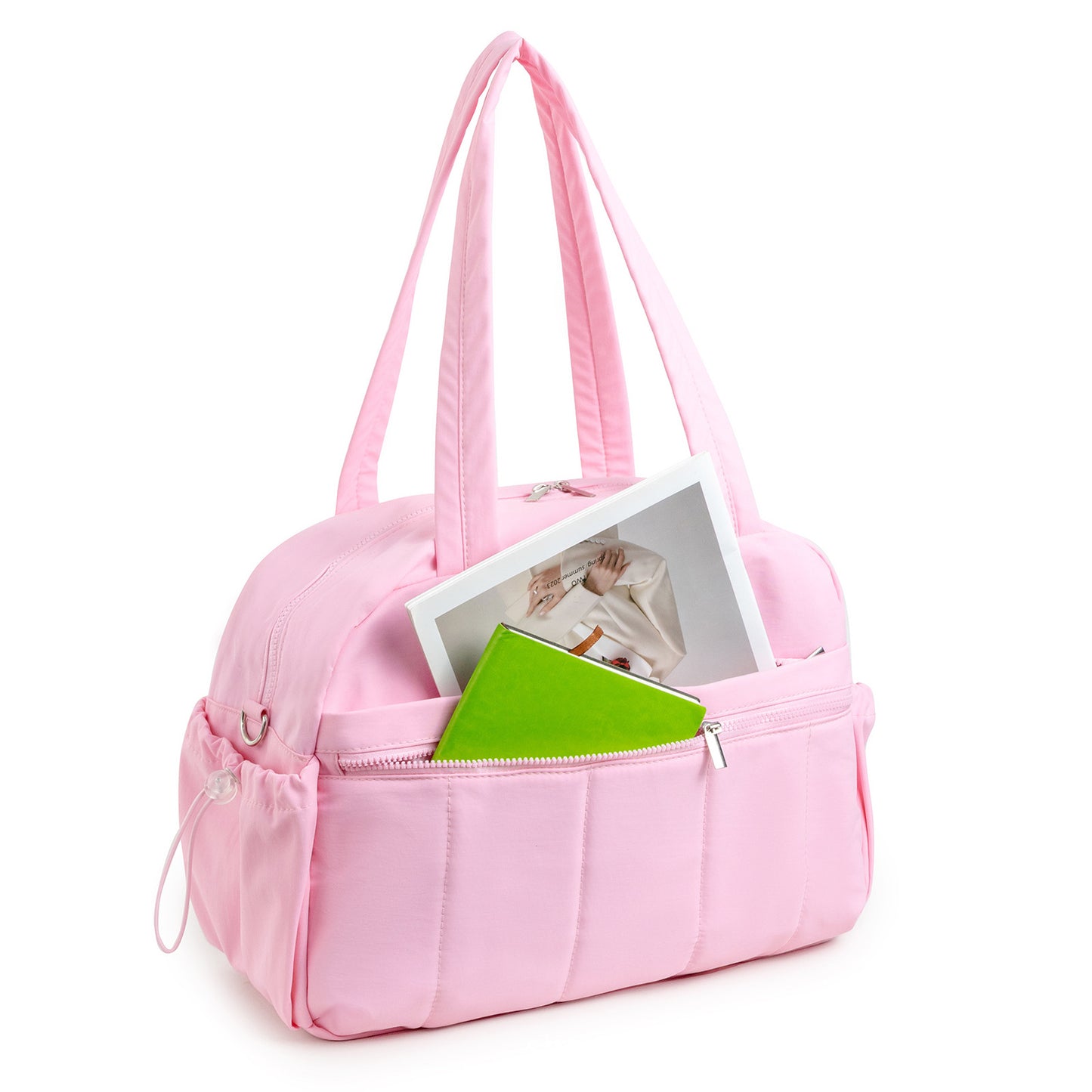 Gym Duffle Bag for Women with Wet Pocket, Weekender Duffel bag
