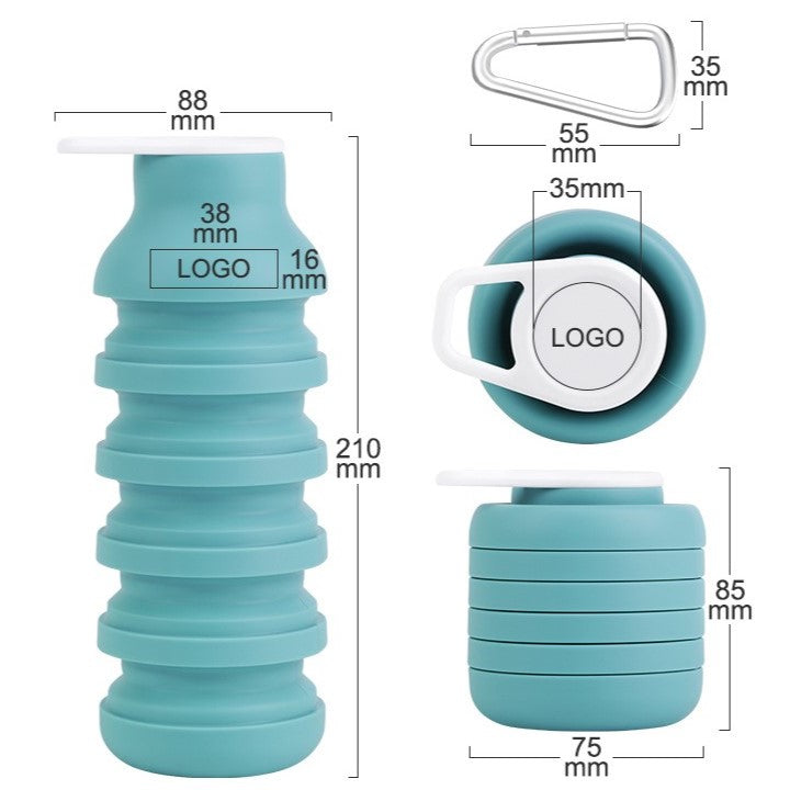 Lightweight Outdoor Travel Silicone Sports Water Bottle