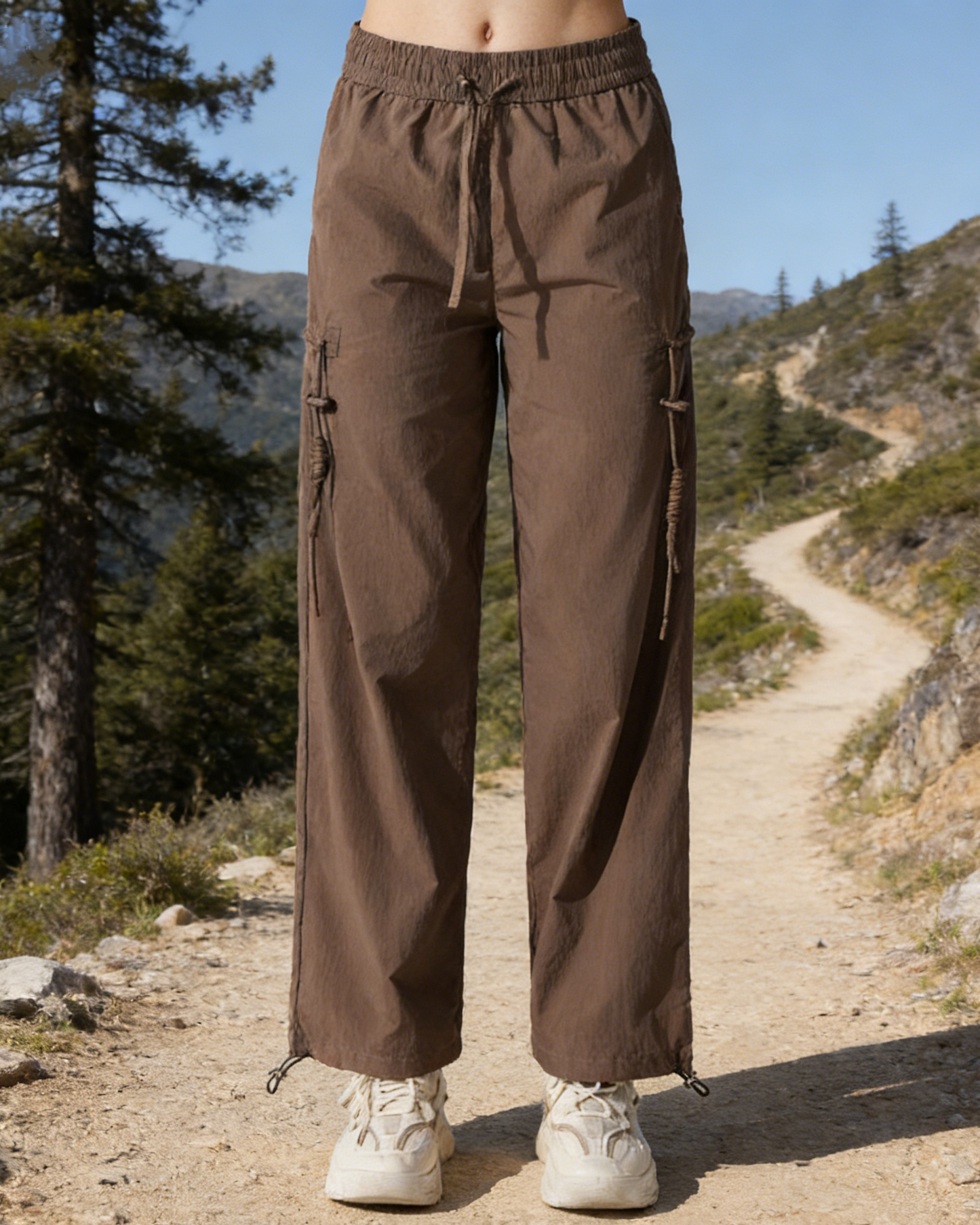 Casual Solid Color Drawstring Outdoor Quick Dry Pants