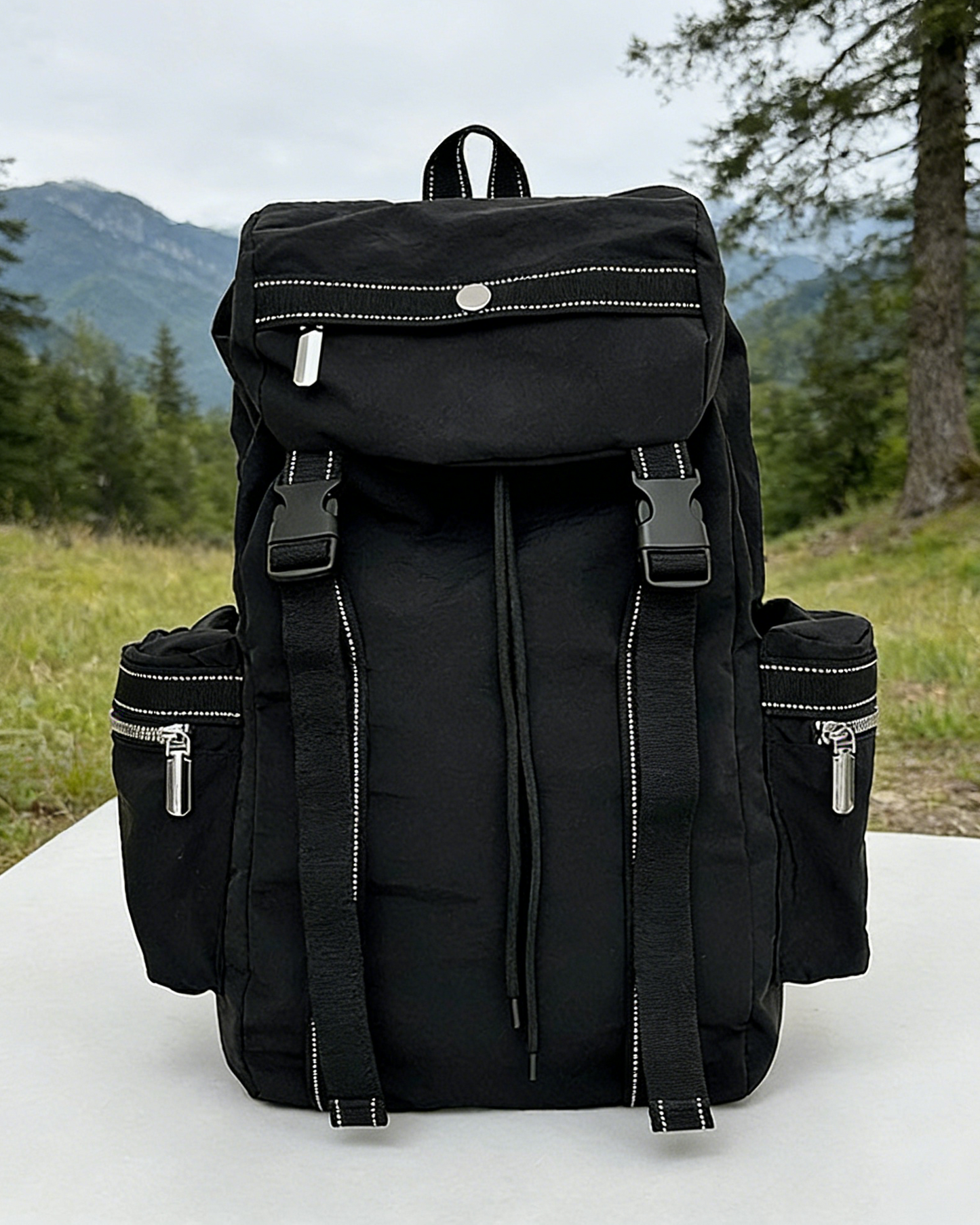 Fashion Color Block Large Capacity Outdoor Hiking Backpack