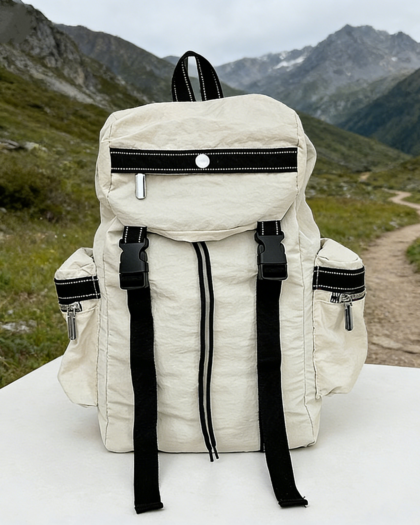 Fashion Color Block Large Capacity Outdoor Hiking Backpack
