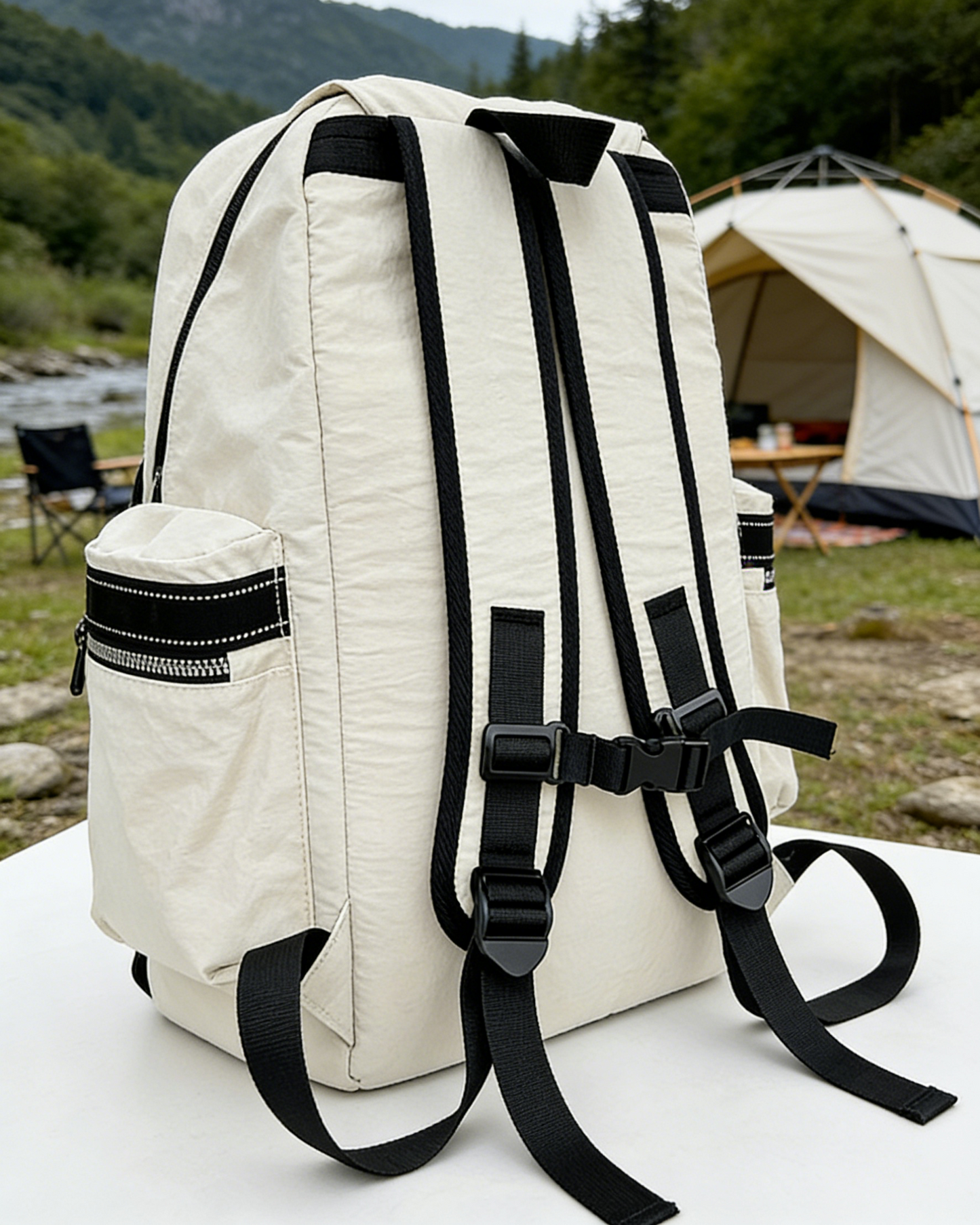 Fashion Color Block Large Capacity Outdoor Hiking Backpack