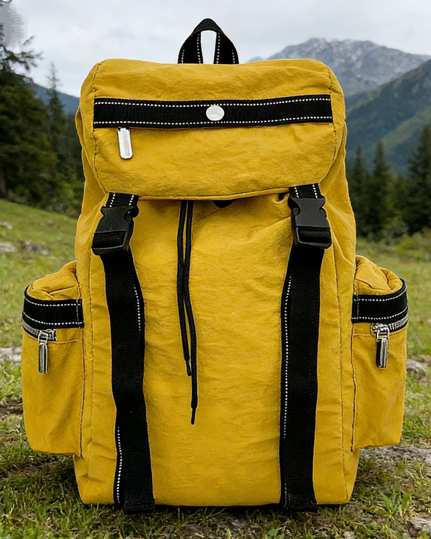 Fashion Color Block Large Capacity Outdoor Hiking Backpack