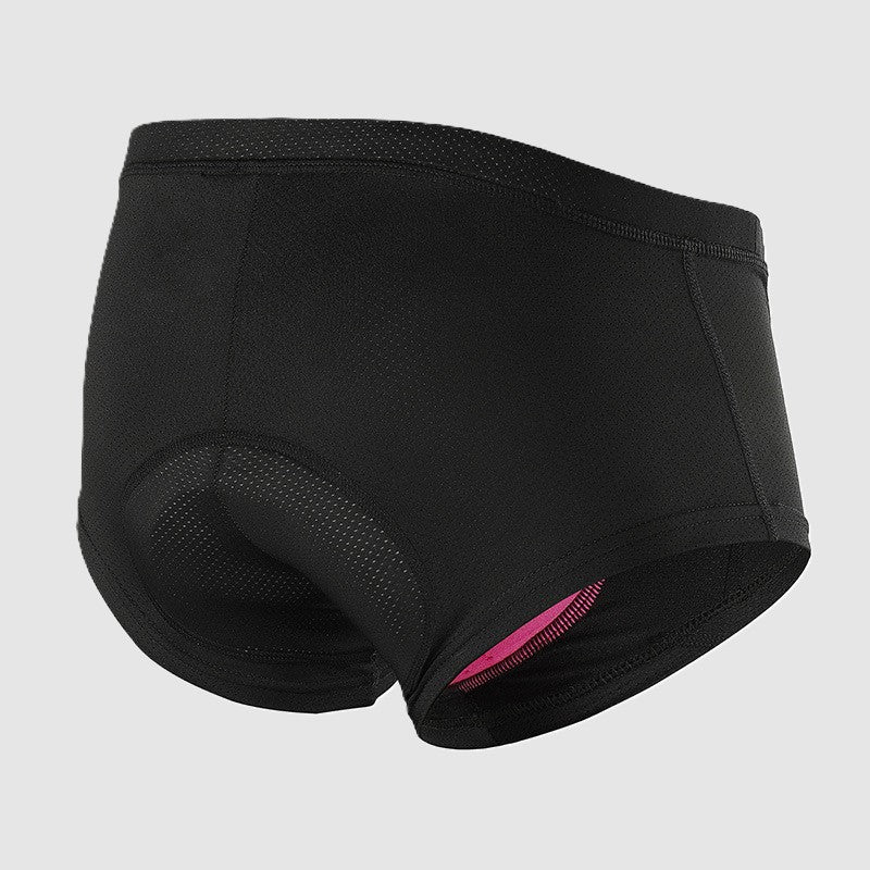 Athletic Solid Color Sponge Pad Quick Dry Cycling Underwear