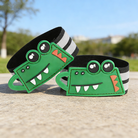 Casual Cartoon Crocodile Cycling Ankle Straps