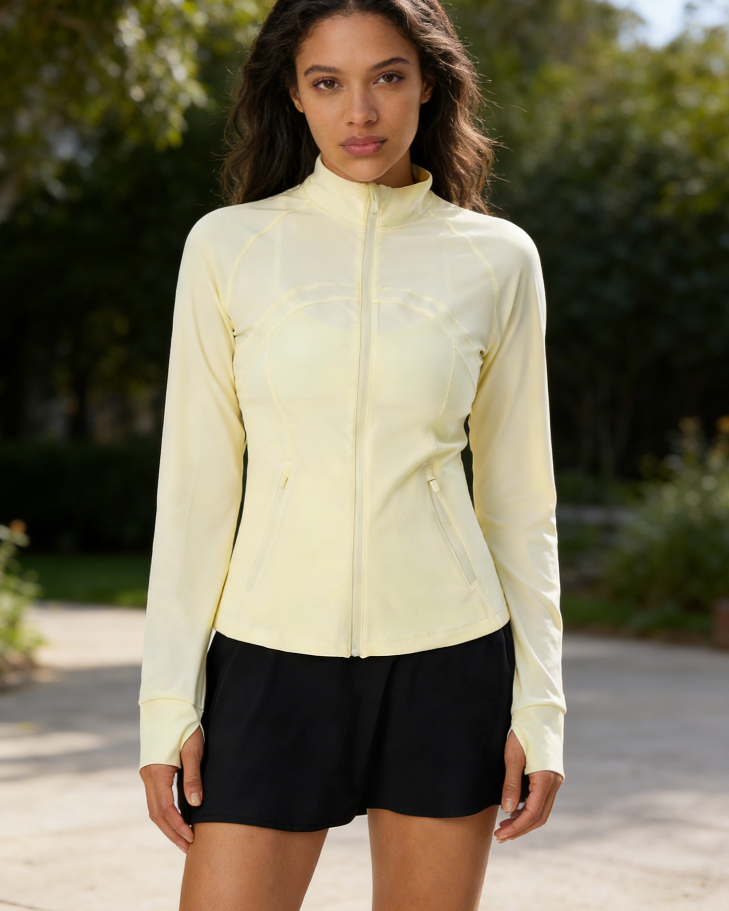 Outdoor Solid Color Slim Fit Zip-Up Sun Protection Jacket