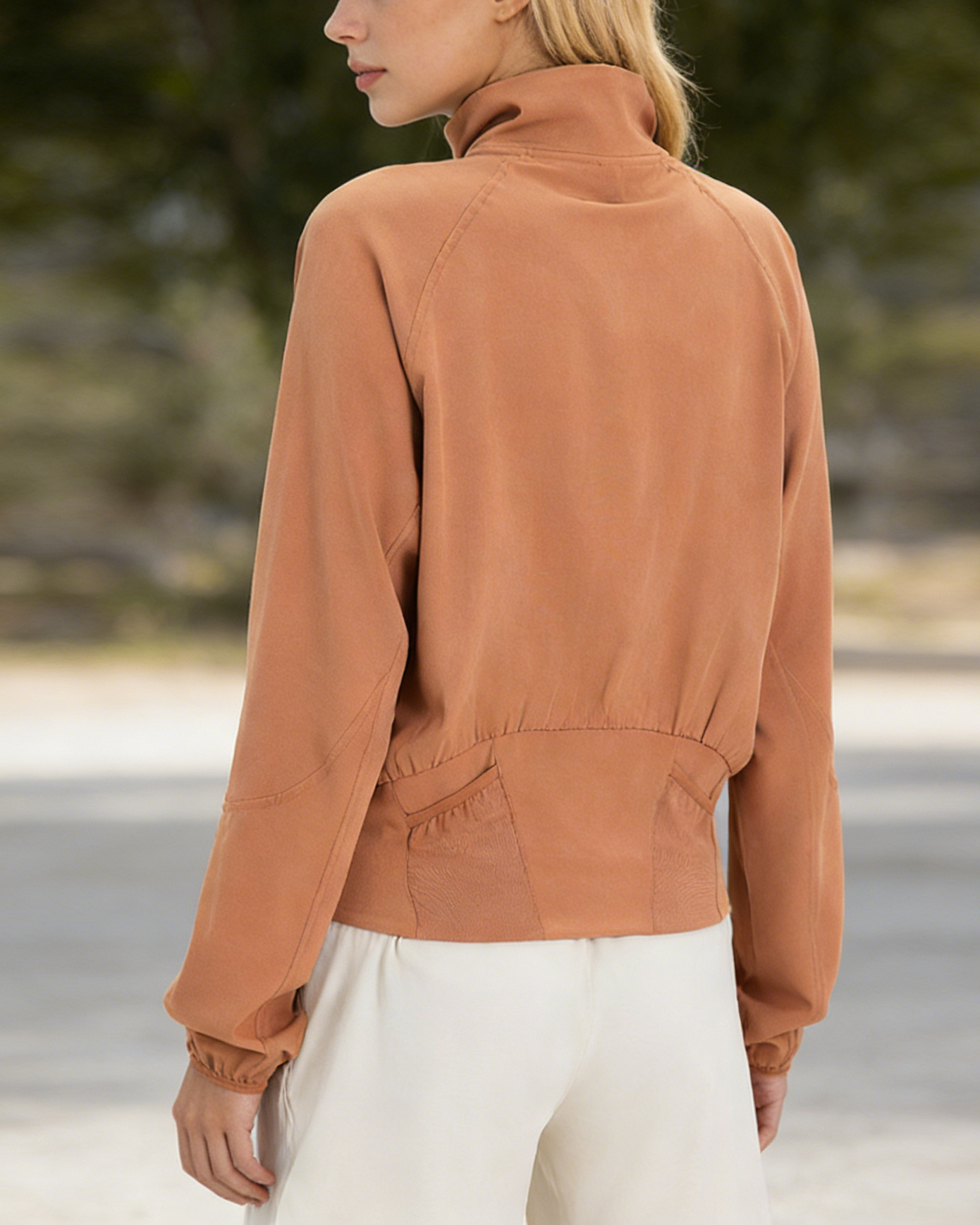 Fashion Solid Color Loose Zip-Up Sun Protection Jacket