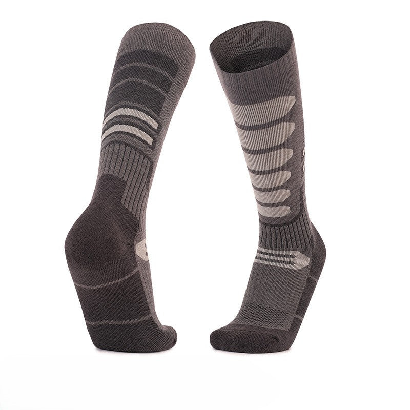 Sporty Color Block Warm Long Ski Socks