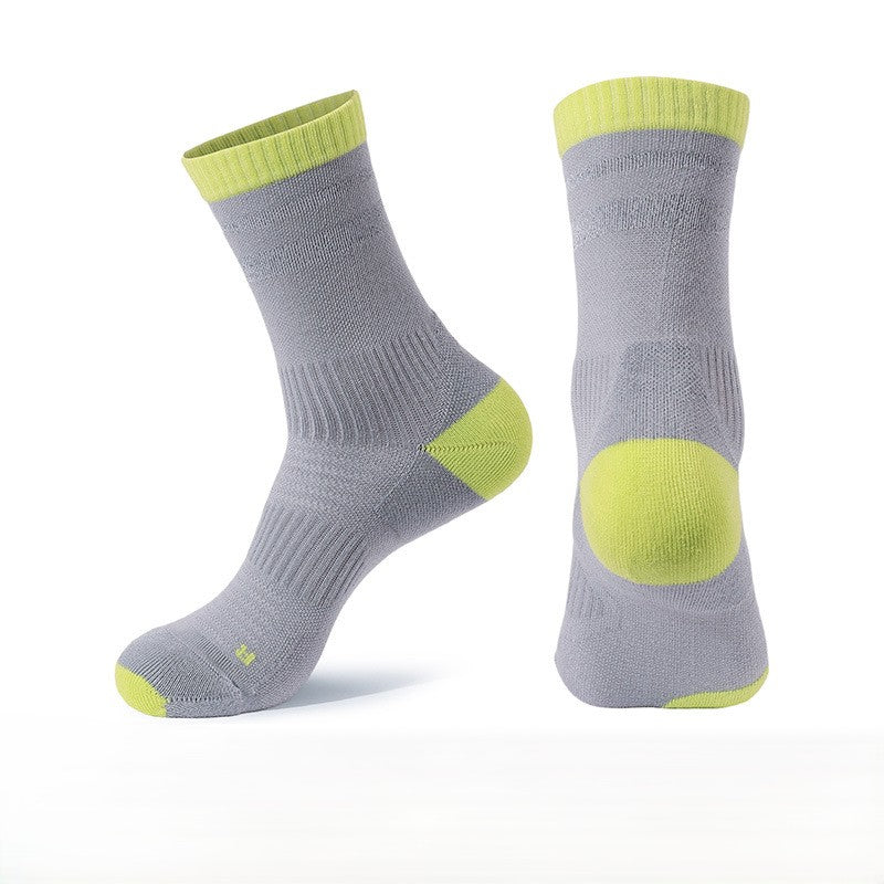 Sports Reflective Color Block Outdoor Socks