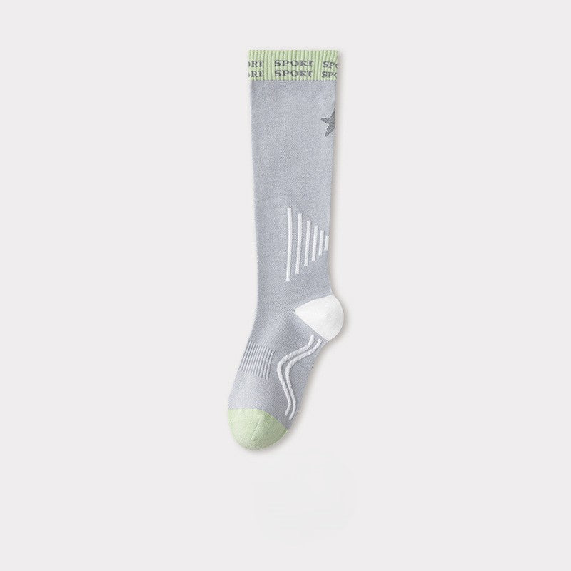 Sports Striped Number Quick Dry Cycling Socks