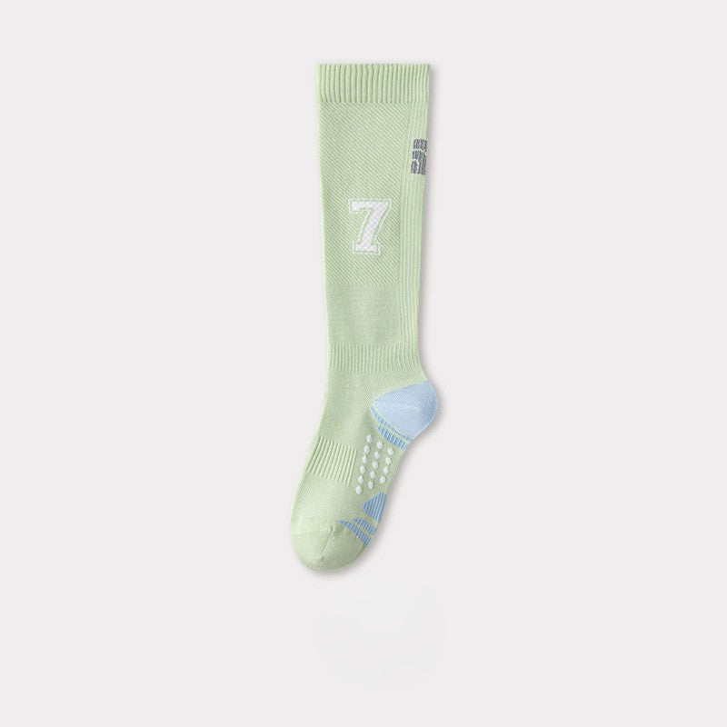 Sports Striped Number Quick Dry Cycling Socks