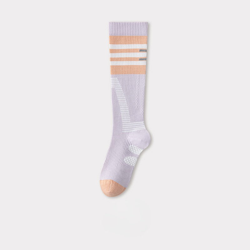 Sports Striped Number Quick Dry Cycling Socks