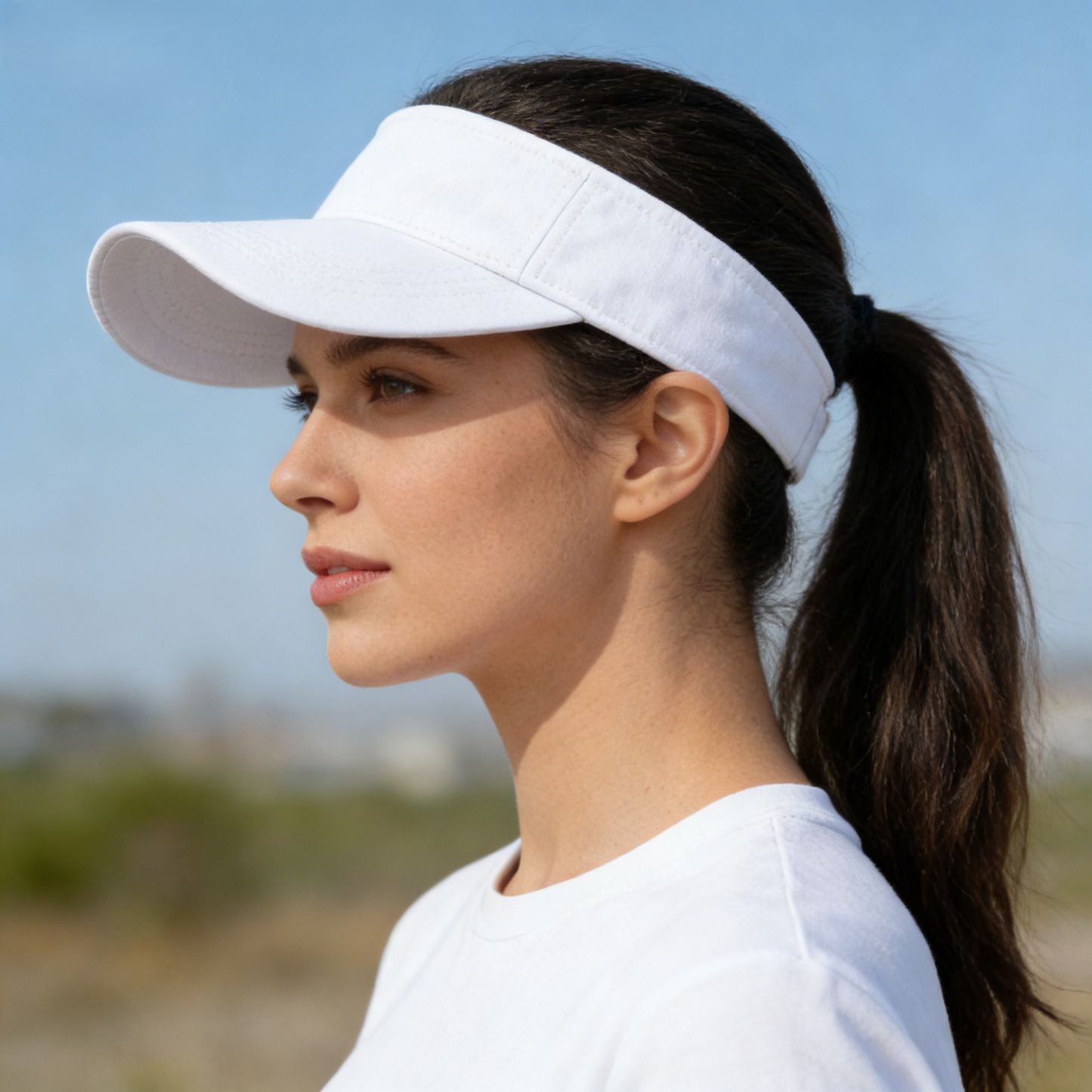 Casual Simple Solid Color Outdoor Sports Visor Hat
