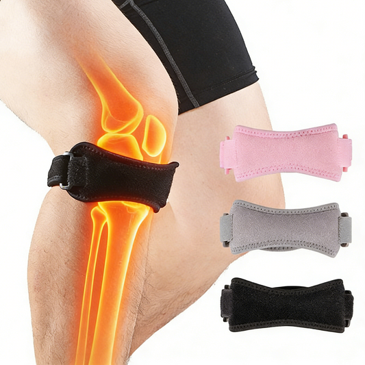 Silicone Compression Patellar Tendon Strap - Knee Support for Sports
