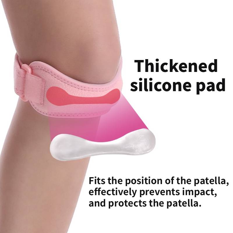 Silicone Compression Patellar Tendon Strap - Knee Support for Sports