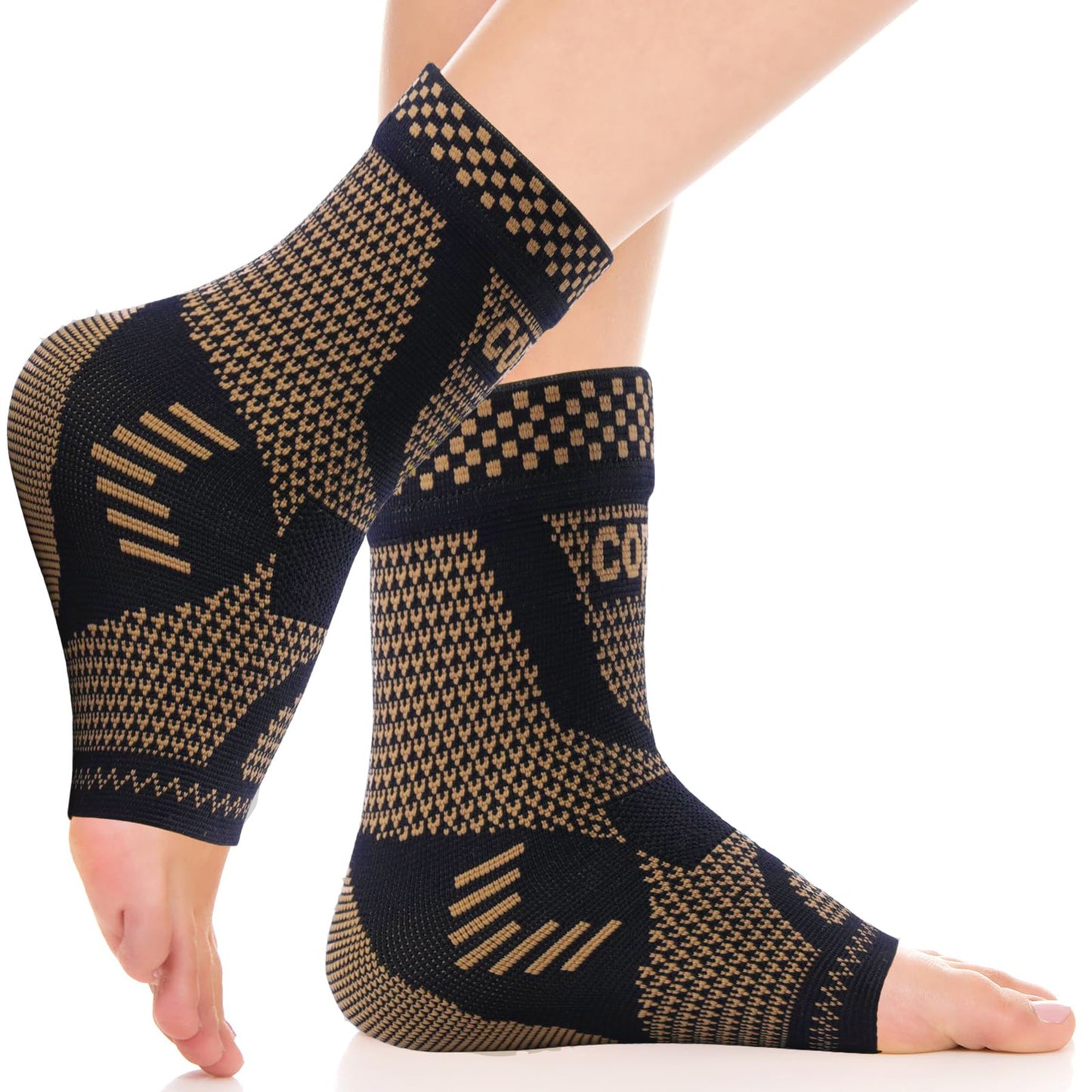 Compression Copper Infused Ankle Brace for Sports