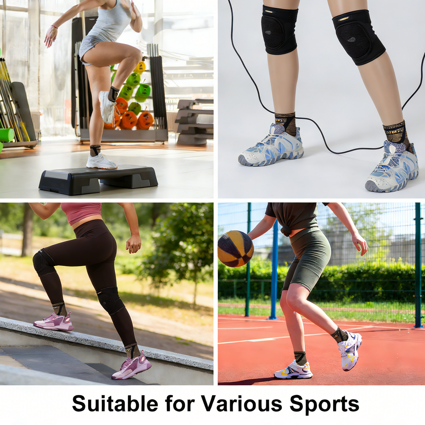 Compression Copper Infused Ankle Brace for Sports