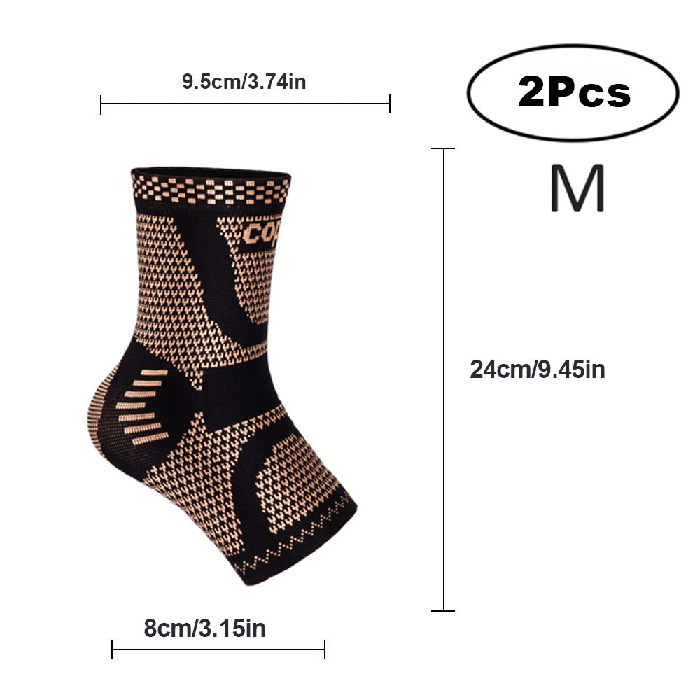 Compression Copper Infused Ankle Brace for Sports