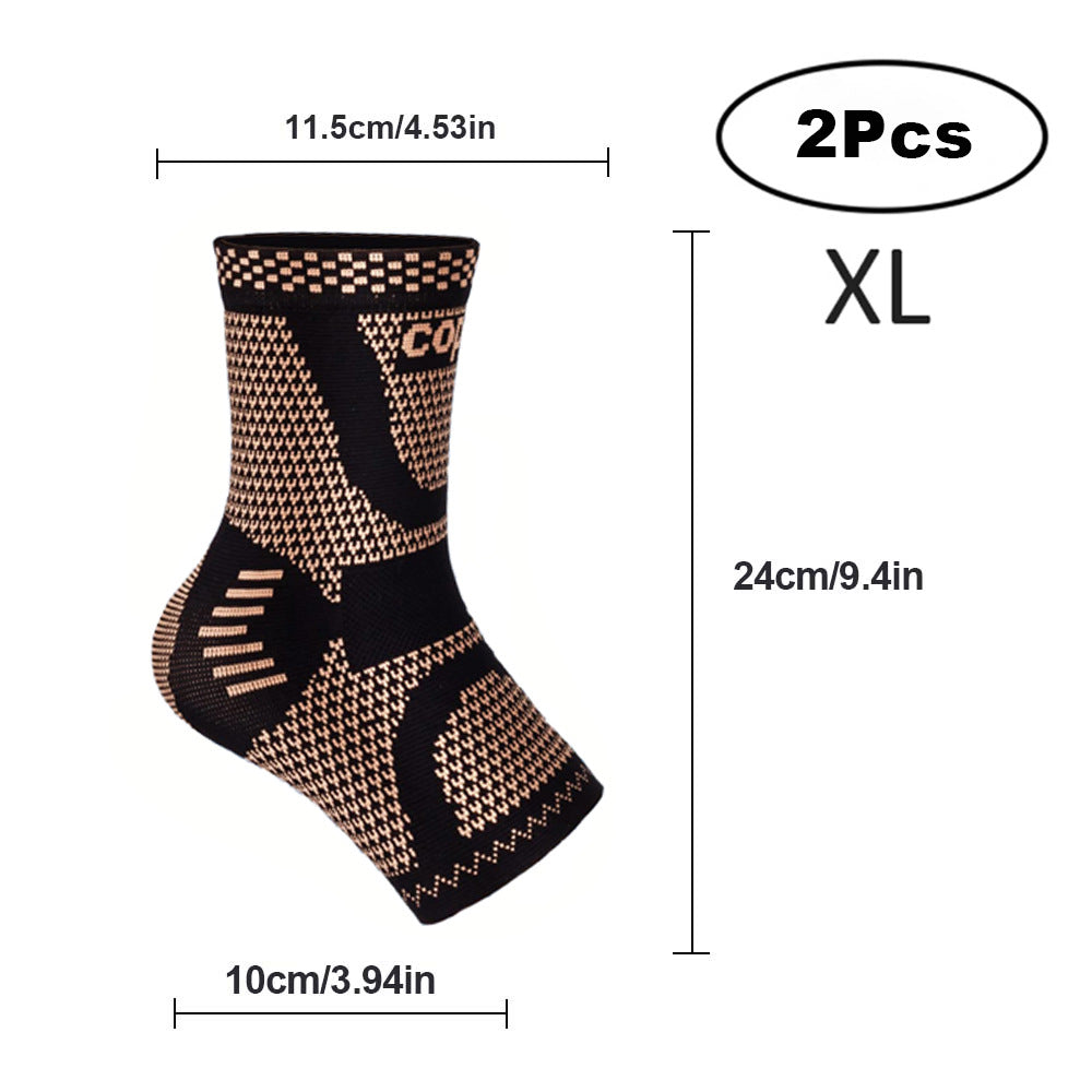 Compression Copper Infused Ankle Brace for Sports