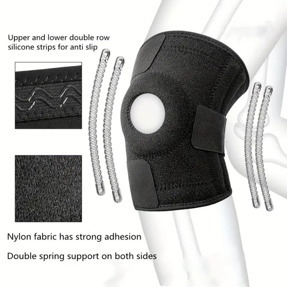 Compression Sports Knee Brace with Adjustable Straps for Sports