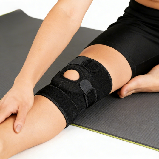Spring Support Knee Brace – Adjustable Compression for Sports & Fitness
