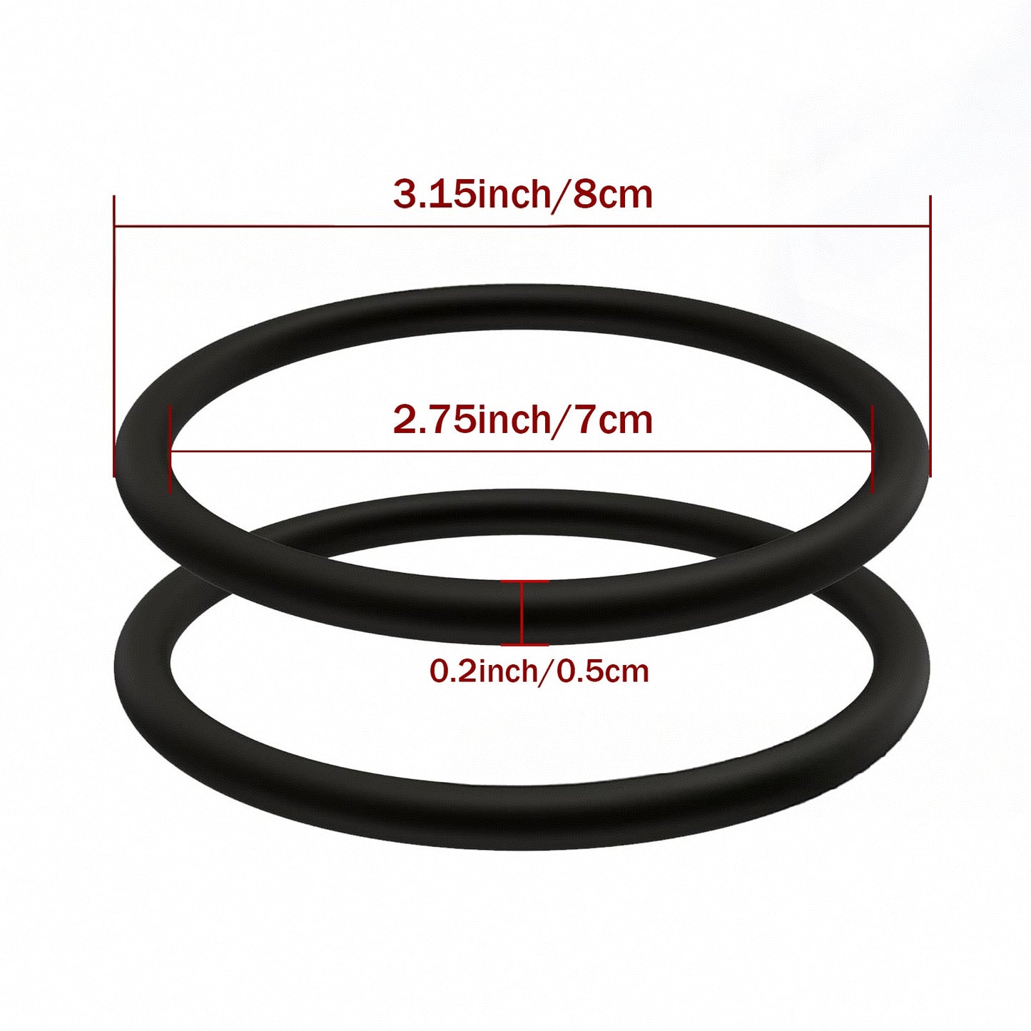 2PCS Silicone Patellar Tendon Support Strap with portable bag