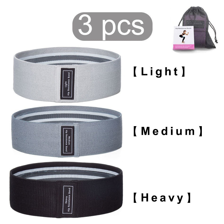3pcs Stretch Resistance Bands for Workout with storage bag & instruction