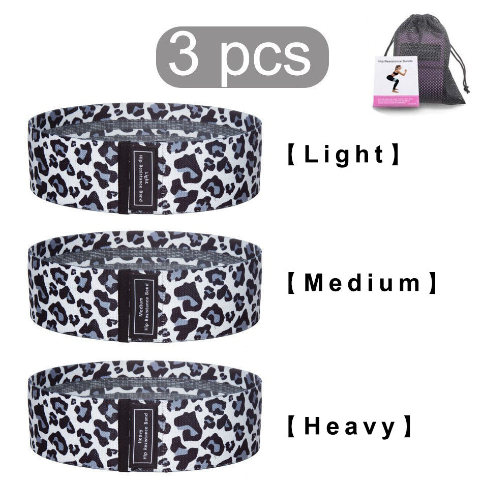 3pcs Stretch Resistance Bands for Workout with storage bag & instruction