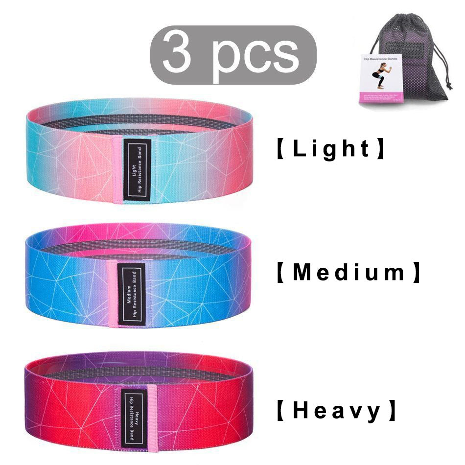 3pcs Stretch Resistance Bands for Workout with storage bag & instruction