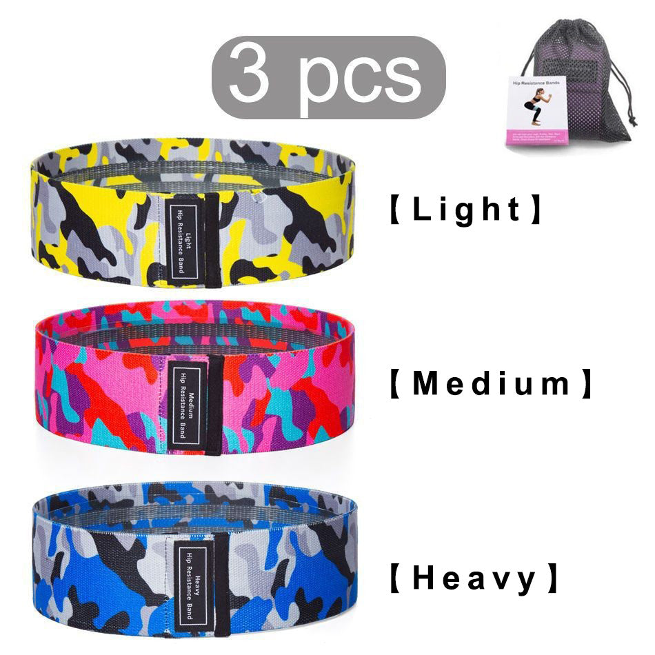 3pcs Stretch Resistance Bands for Workout with storage bag & instruction