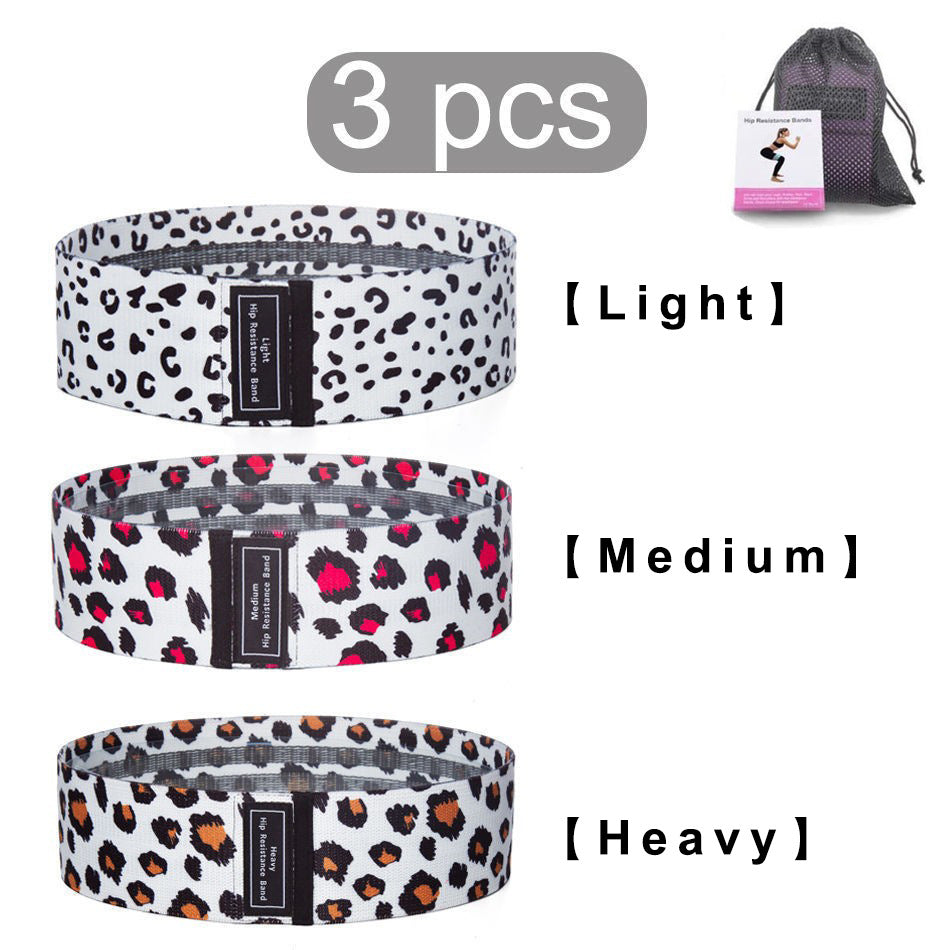 3pcs Stretch Resistance Bands for Workout with storage bag & instruction