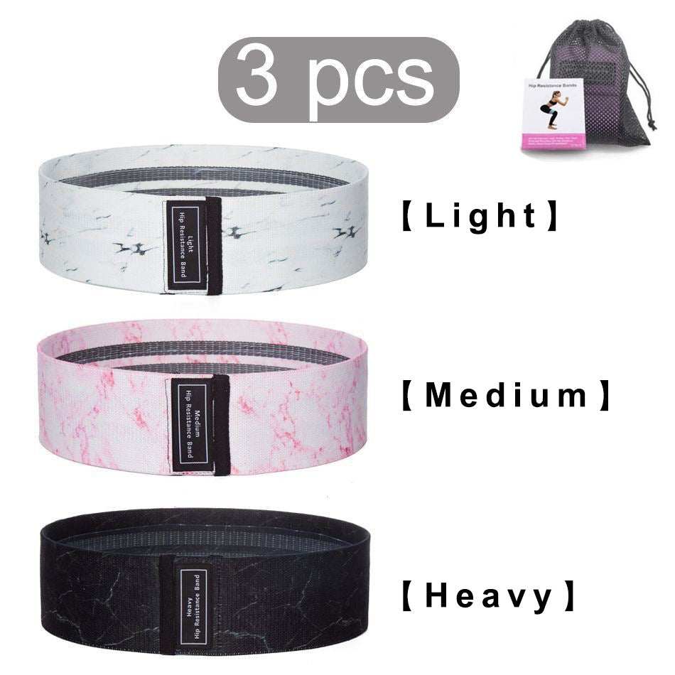 3pcs Stretch Resistance Bands for Workout with storage bag & instruction