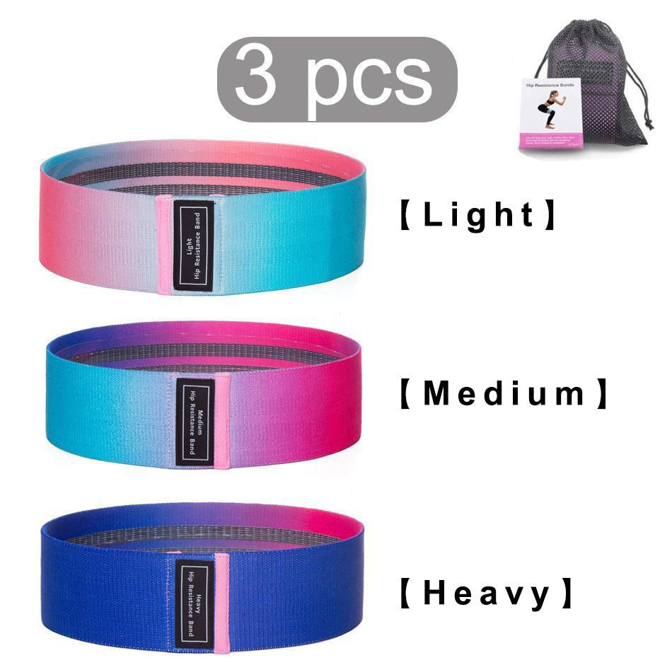 3pcs Stretch Resistance Bands for Workout with storage bag & instruction