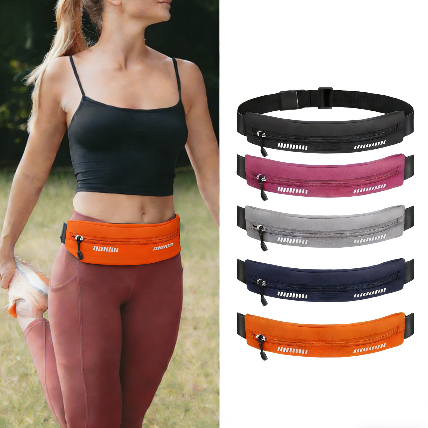 Safety waterproof Sports Running Belt Fanny Pack