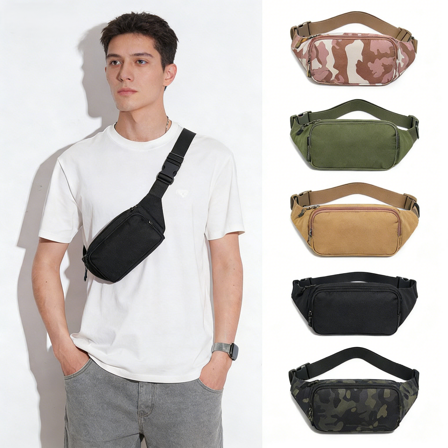Outdoor Waterproof Sports Crossbody Fanny Pack