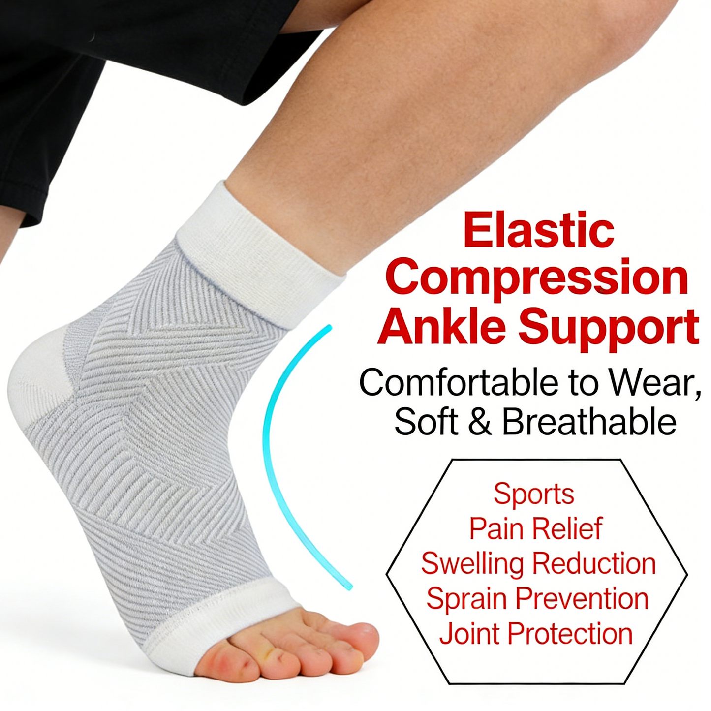 Stretch Compression sleeve Socks for Sports & Running