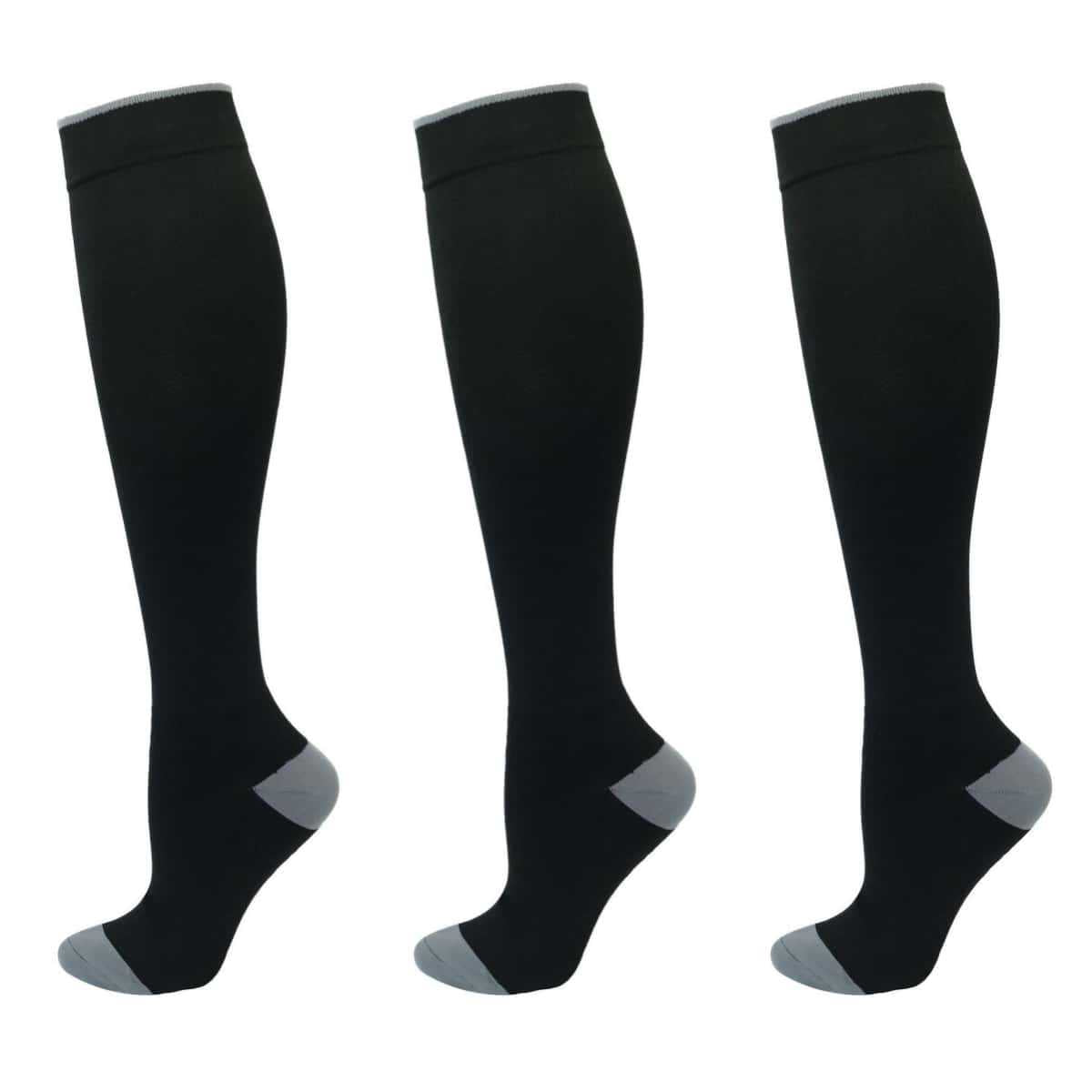3 Pairs Breathable Compression Socks for Sports