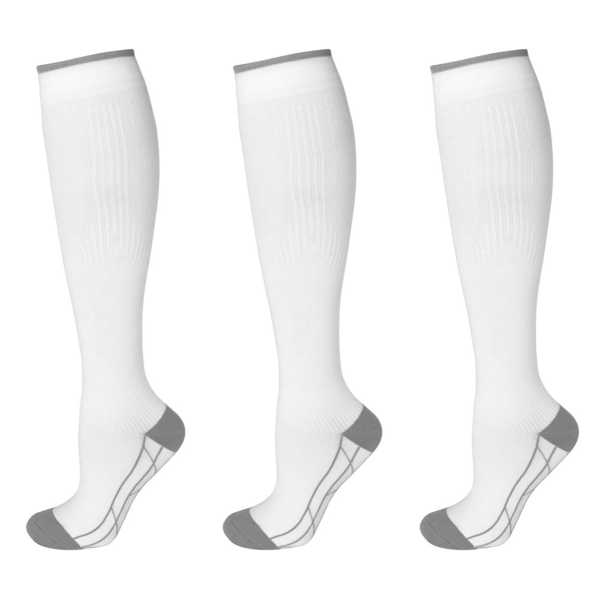 3 Pairs Breathable Compression Socks for Sports