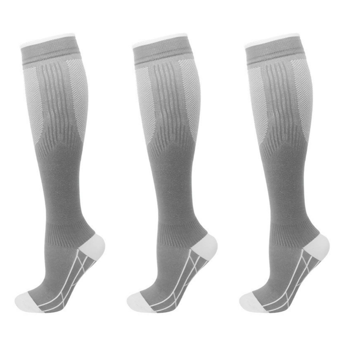 3 Pairs Breathable Compression Socks for Sports