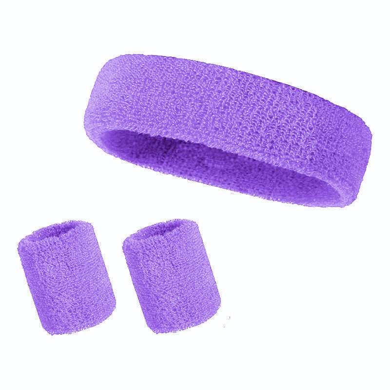 Sports 3-in-1 Sweat Set – Head Wrist Bands for Workout