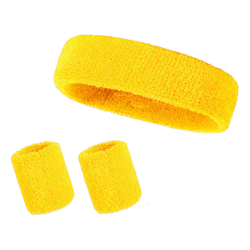 Sports 3-in-1 Sweat Set – Head Wrist Bands for Workout
